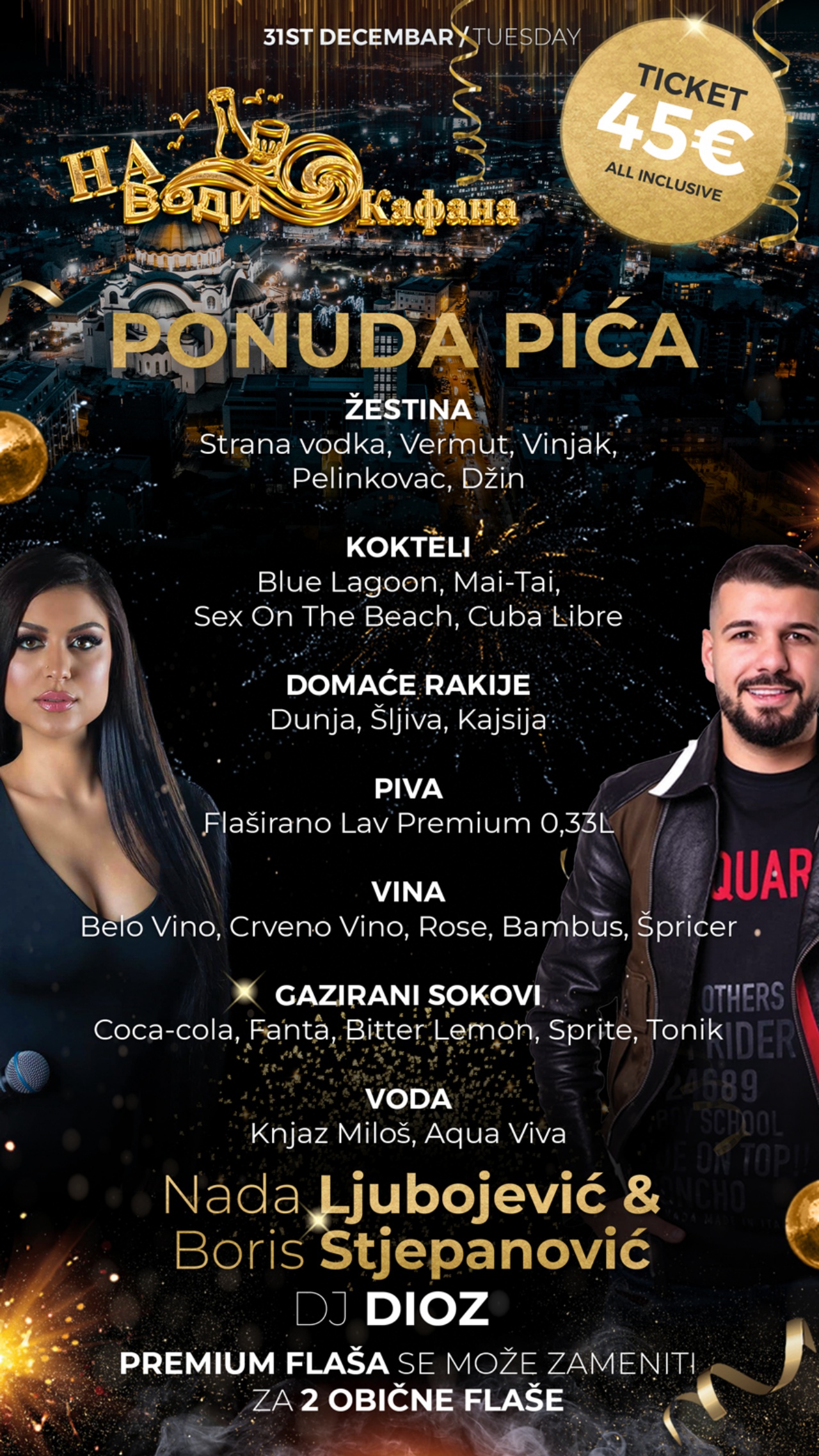 na vodi kafana ponuda pica 2025