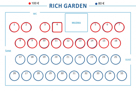 restoran rich garden mapa sedenja 2025