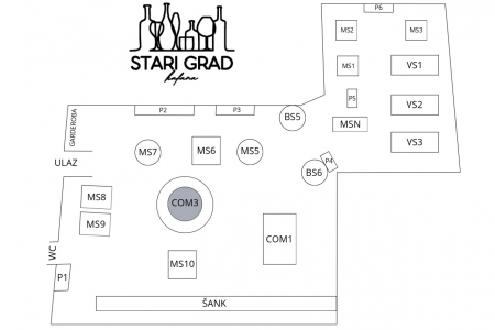 kafana stari grad mapa sedenje 2025